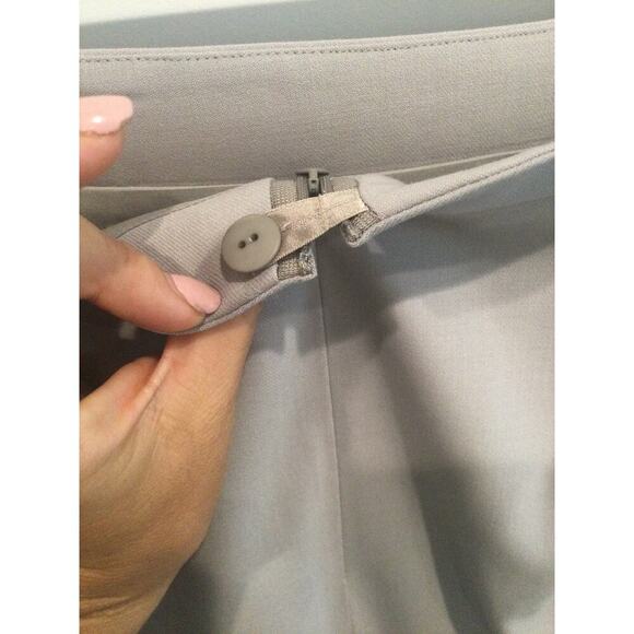 Talbots wool maxi skirt womens 18W 18 grey taupe Italian fabric modest office - Picture 8 of 11